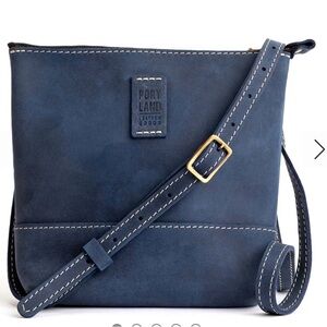Portland Leather Blue Crossbody Bag